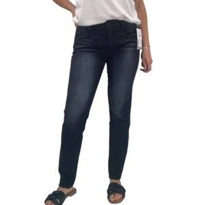 Free People x Sandrine Rose Skinny Denim Jeans Dark Black NWT Size 26 27